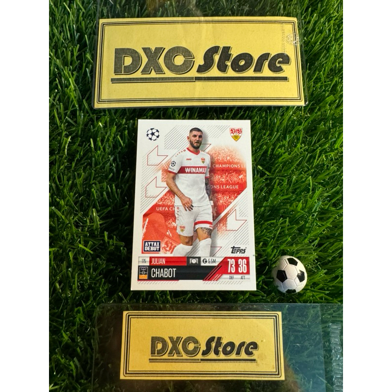 [ ของแท้ ] - ATTAX DEBUT - TOPPS MATCH ATTAX 2025 - JULIN CHABOT (VfB STUTTGART)