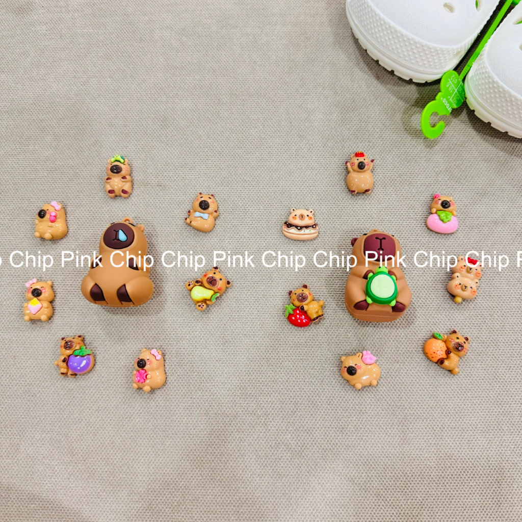 อุปกรณ์เสริมรองเท้าแตะ/charm/ jibbitz/สติ๊กเกอร์ - ธีม capybara