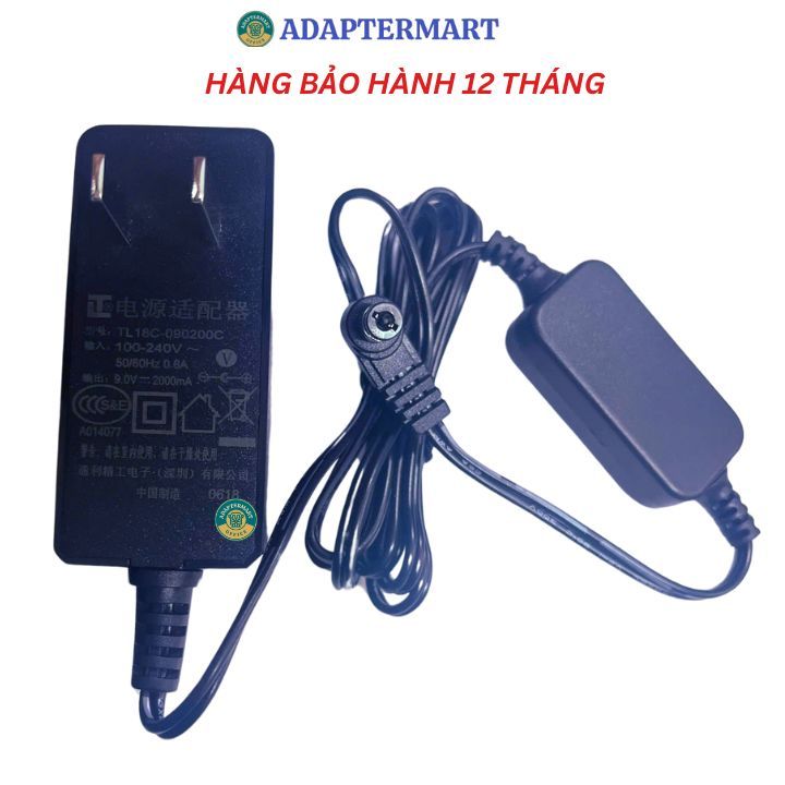 แหล่งจ่ายไฟของแท้สําหรับ Brother PT-H110 PTH110 PT-E100 PT-1000 PT-1010 9V เครื่องพิมพ์ฉลาก