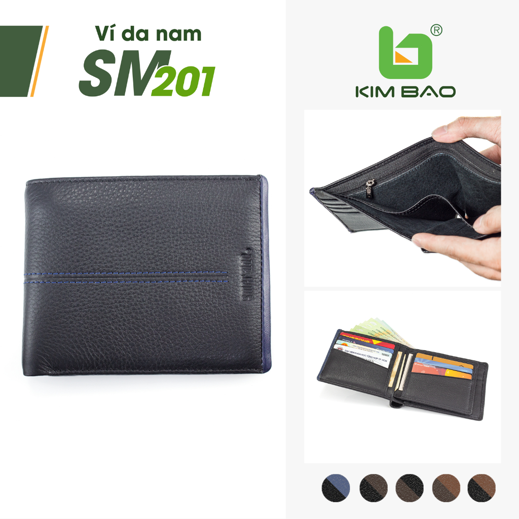 SMERALDO SM201 กระเป๋าสตางค์หนังผู้ชาย – หนังวัวคุณภาพสูง – สไตล์เรียบหรู