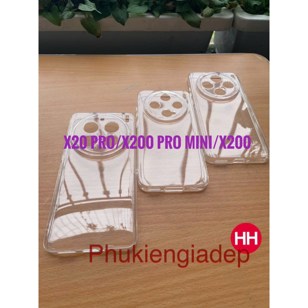 GOR Vivo X200 Ultra, X200 Pro, X200, X200 Pro Mini, X200 เคสยืดหยุ่นโปร่งใส, ป้องกันกล้อง