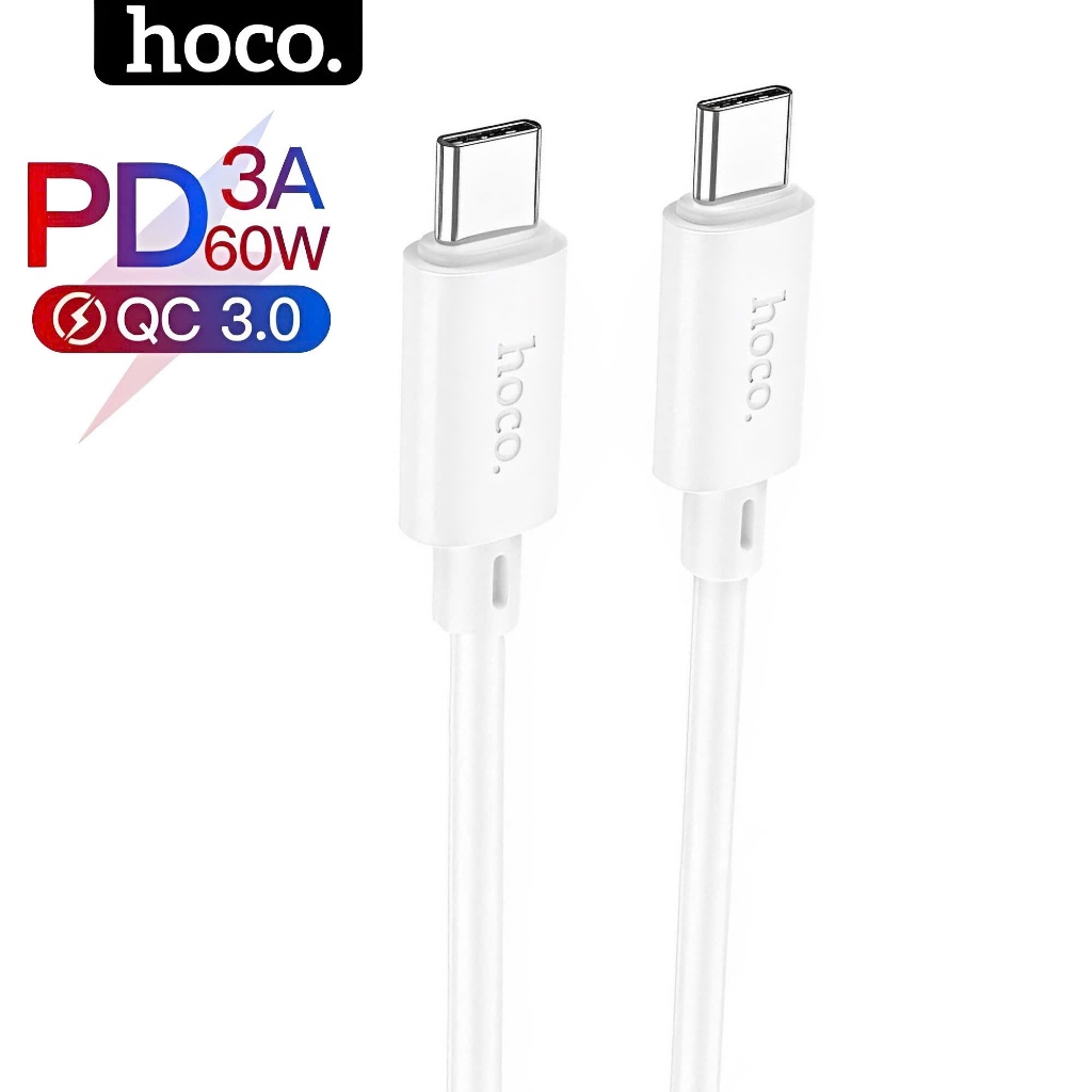 ของแท้ Hoco type c to typec สายชาร์จเร็ว สายชาร์จเร็ว 60w พร้อมหัว typec 2 หัวสําหรับแล็ปท็อป samsun