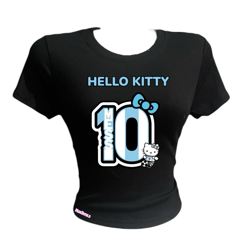 เสื้อสองสาย BABYTEE KITTY SPORTS Y2K CUTE MONS HOUSE - รูปที่ 4