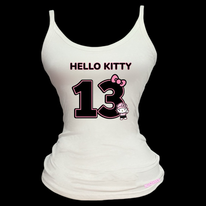 เสื้อสองสาย BABYTEE KITTY SPORTS Y2K CUTE MONS HOUSE