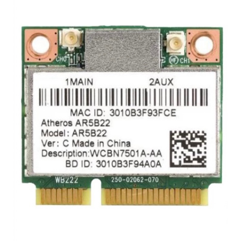 Atheros AR5B22 การ์ด Wifi Dual Band 2.4/5GHZ แกะ