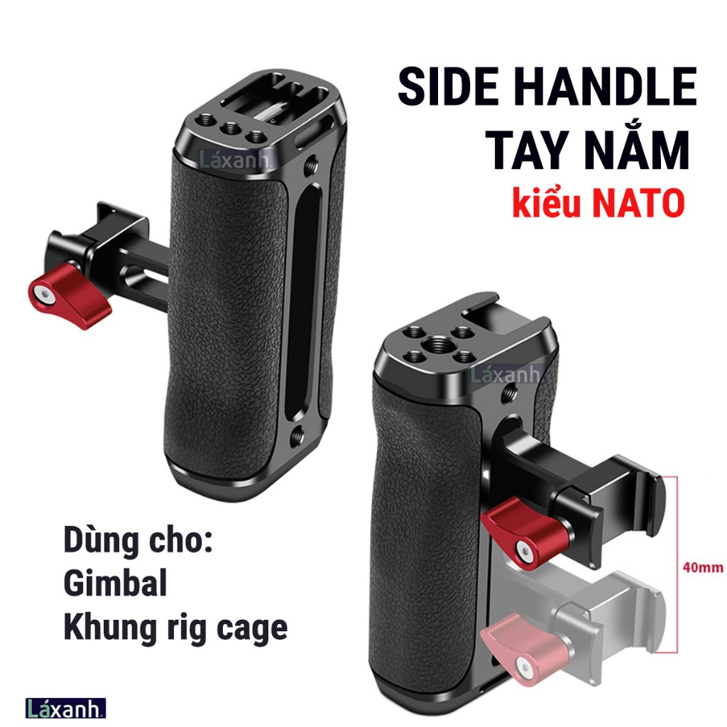 มือจับด้านข้างสไตล์ NATO DJI Gimbal ริกกรอบกล้องวิดีโอที่จับด้านข้างโครงกรง jlwin smallrig uurig