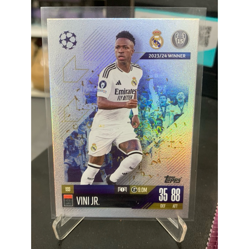 การ์ดฟุตบอล U755 Vini Jr Real Madrid Topps Match Attax 2024/25