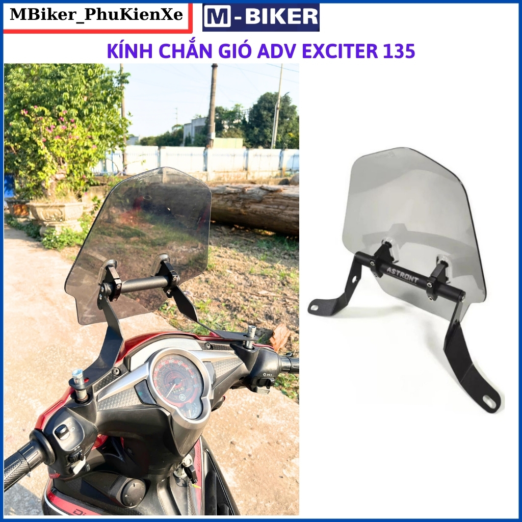 ADV exciter 135-150-155 กระจกบังลม EXCITER WINDSHIELD อุปกรณ์เสริม EXCITER, MBIKER