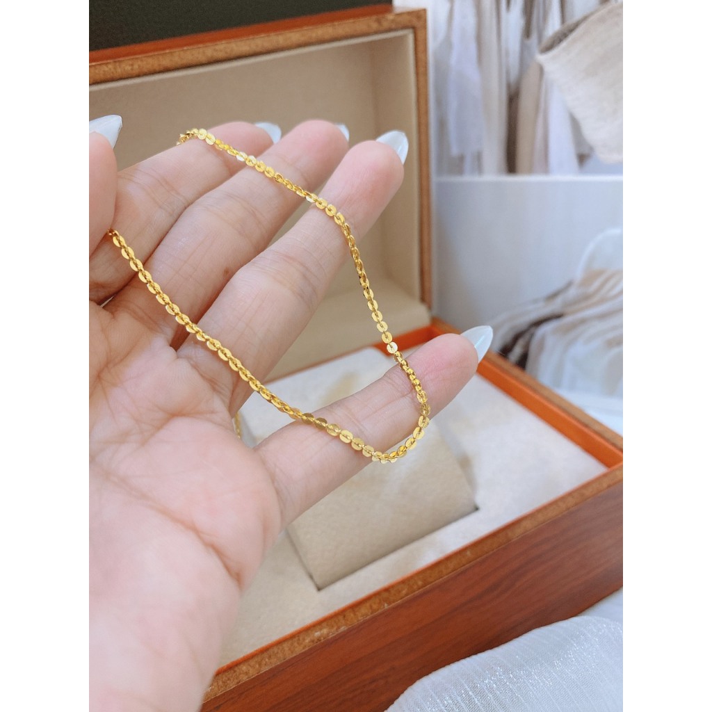 TTC10097 - สร้อยคอไทเทเนียมไร้หน้า (สีเหลือง)