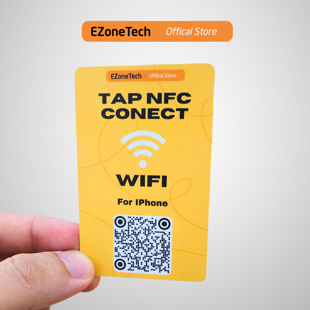 การ์ดการเข้าถึง Wifi พร้อมเทคโนโลยี NFC และ QR พิมพ์บน Demand - EZoneTech
