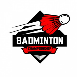 โลโก้เสื้อ BADMINTON - รูปลอกรีดความร้อนราคาถูก 7cm