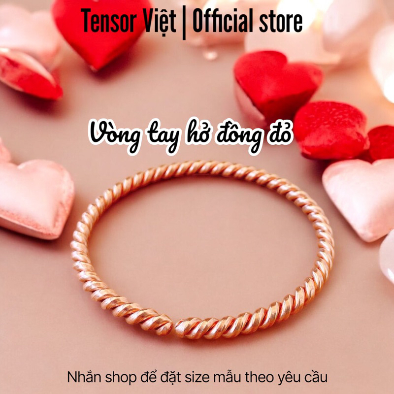 (แชมตรัง Tensor Viet) Lakhovsky เปิดสร้อยข้อมือทองแดง, สร้อยข้อมือทองแดงสีแดงบริสุทธิ์สําหรับผู้ปกครอง&สุนัข