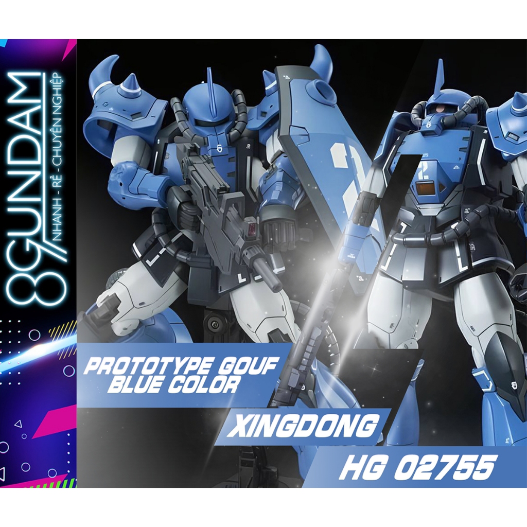 Hg XD 02755 Prototype Gouf Fighter [Mobility Demonstraator BLUE Color Ver.]