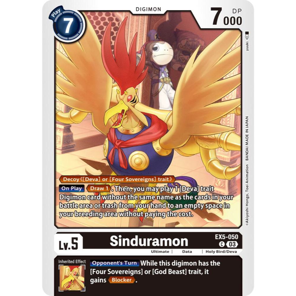 Digimon Card Code EX5-450 - Sinduramon - Digimon - Common