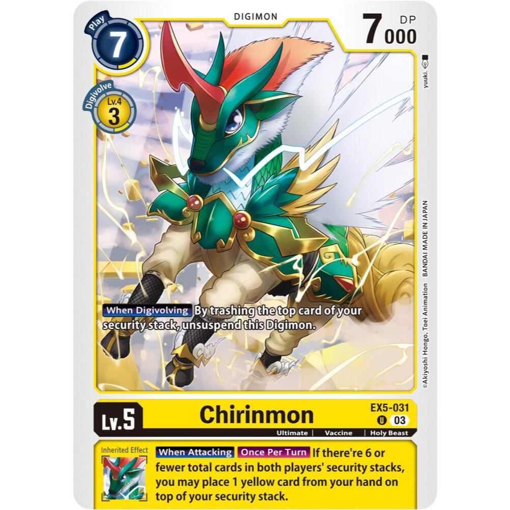 Digimon Card Code EX5-031 - Chirinmon - Digimon - Uncommon