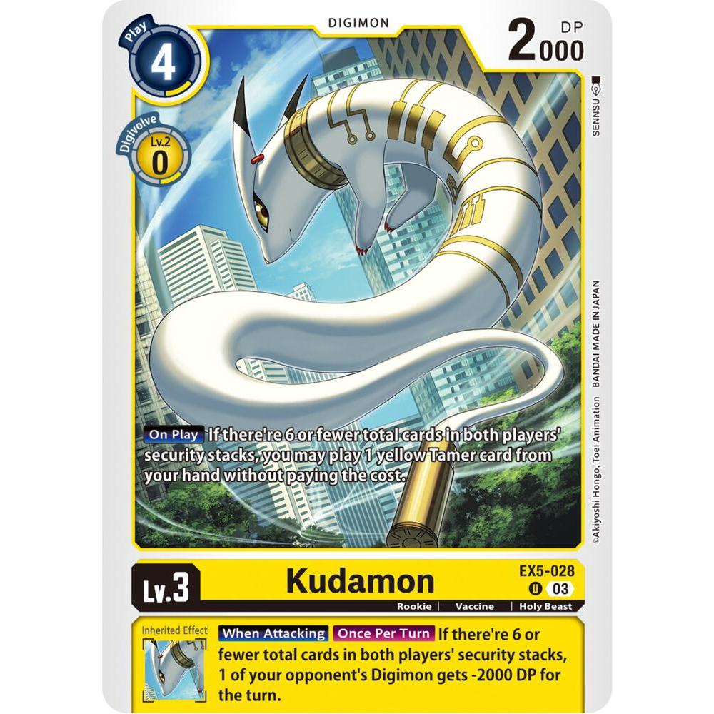 Digimon Card Code EX5-428 - Kudamon - Digimon - Uncommon