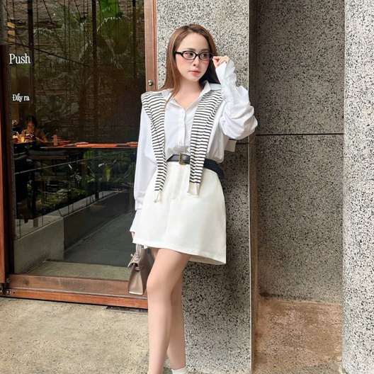 H2STORE - BASIC A-LINE SHORT SKIRT - B05971