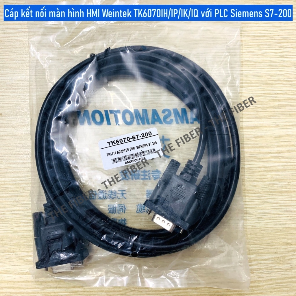 Weintek TK6070IH/IP/IK/IQ HMI สายต่อหน้าจอพร้อม Siemens S7-200 PLC ยาว 2M