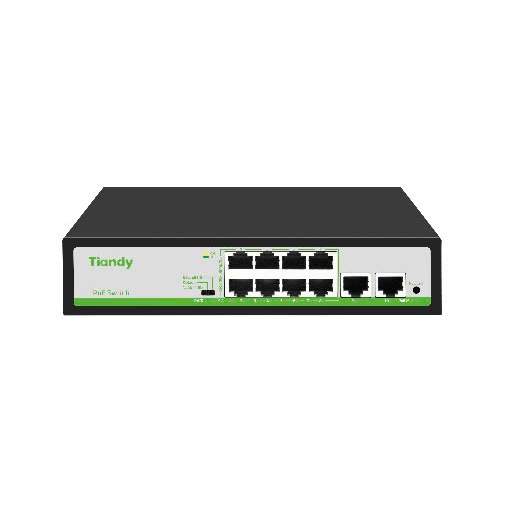 สวิตช์ TIANDY TC-P3S010/ 10-Port 10/100Mbps PoE Switch TANDY TC-P3S010/ SP006484 - สินค้าของแท้