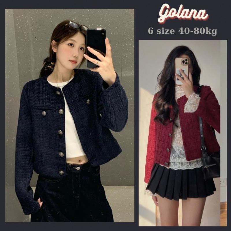 ชุดราตรีผ้าทวีต 2 ชั้น ชุดราตรีลาย Missu Coat หรูหราสุดๆ (มีขนาดใหญ่)