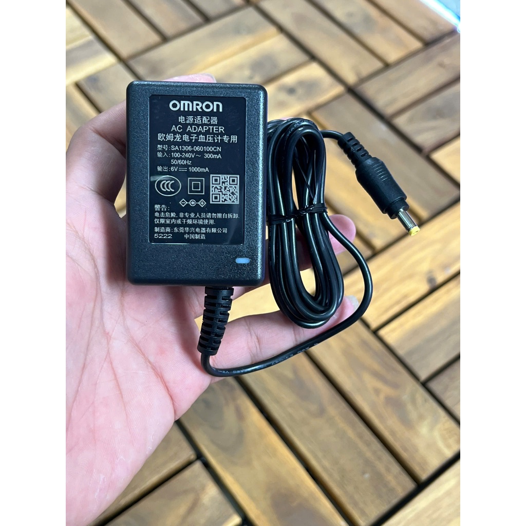 Omron DC power Adapter 6V 1000ma pin 4.0*1.7mm (6v1a)