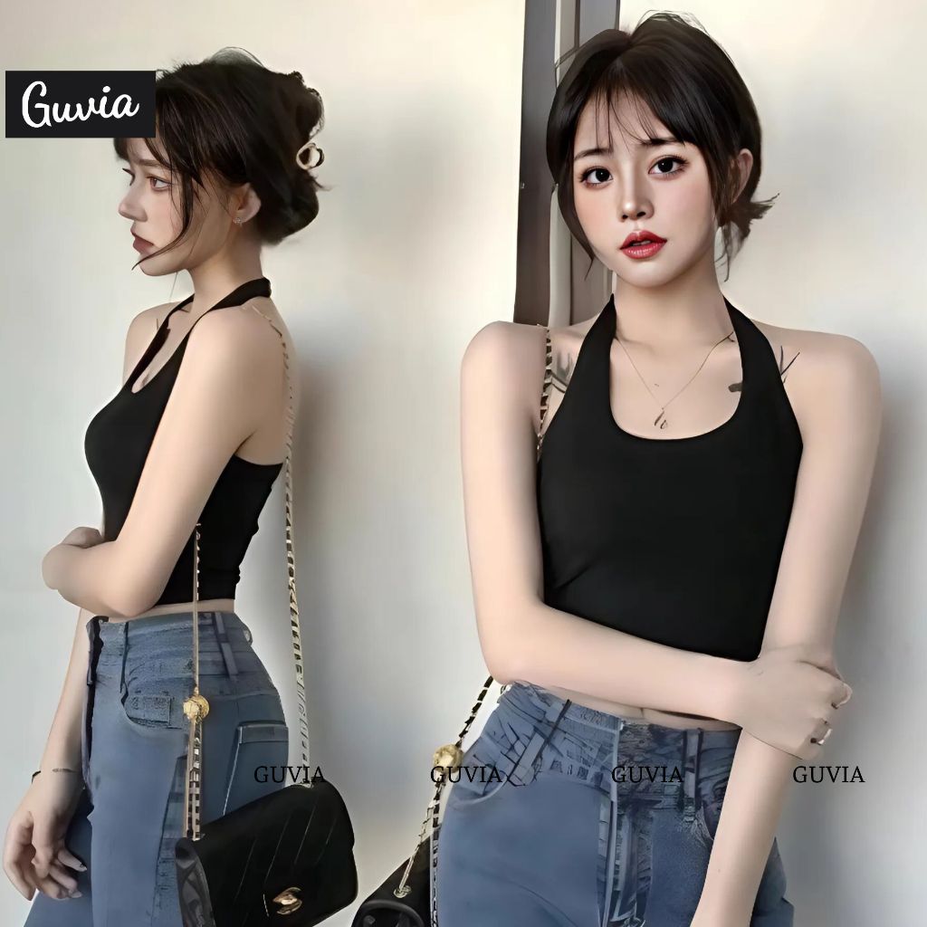 เสื้อโครเชต์สตรีพร้อมเสื้อชั้นในสตรีเปลือยและคอปกเข้ารูปเซ็กซี่, เสื้อชั้นในสตรี CRT สําหรับผู้หญิง Borip GUVIA CR6