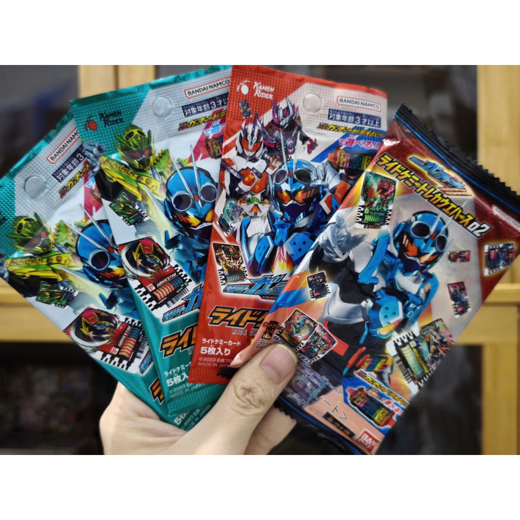 [GS Funny SHOP] 1 แพ็ค Kamen Rider Gotchard Ride Chemy Trading Card Phase 02 03
