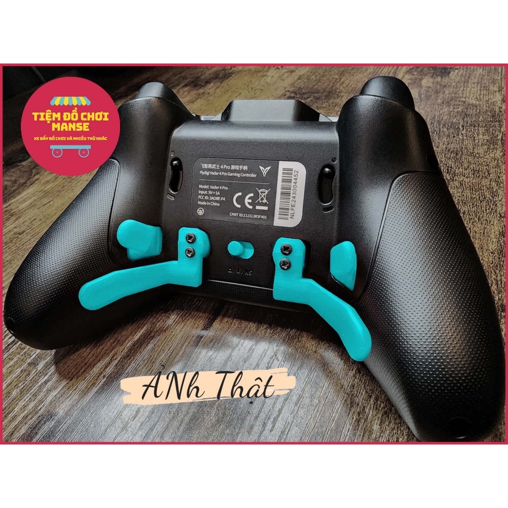 ชุดปุ่มรองรับไม้พายตามหลักสรีรศาสตร์สําหรับตัวควบคุม Flydigi Vader 3 และ Vader 4 Pro