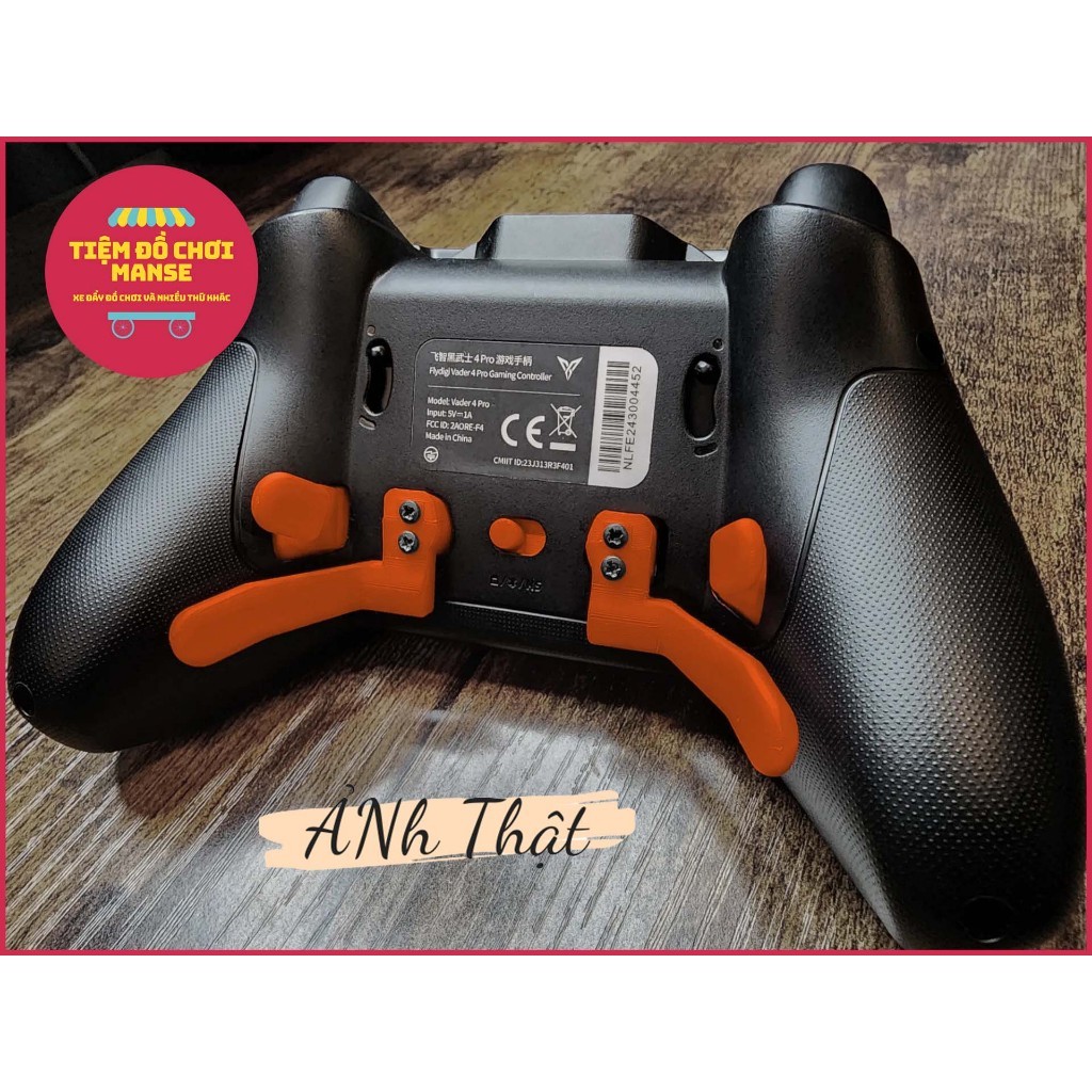 ชุดปุ่มรองรับไม้พายตามหลักสรีรศาสตร์สําหรับตัวควบคุม Flydigi Vader 3 และ Vader 4 Pro