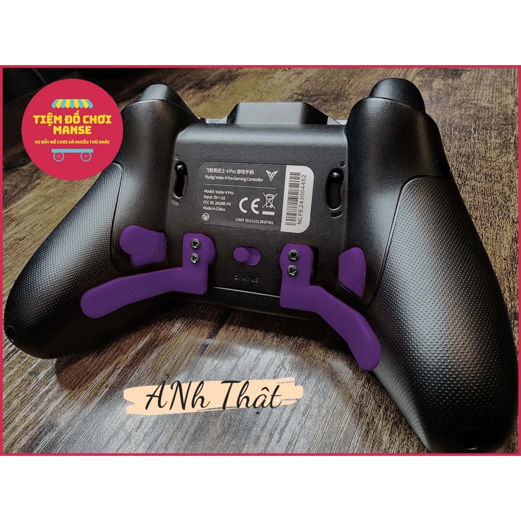 ชุดปุ่มรองรับไม้พายตามหลักสรีรศาสตร์สําหรับตัวควบคุม Flydigi Vader 3 และ Vader 4 Pro