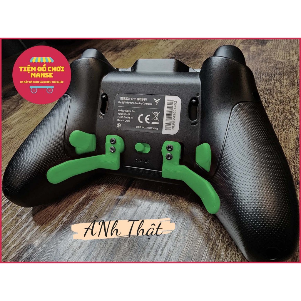 ชุดปุ่มรองรับไม้พายตามหลักสรีรศาสตร์สําหรับตัวควบคุม Flydigi Vader 3 และ Vader 4 Pro