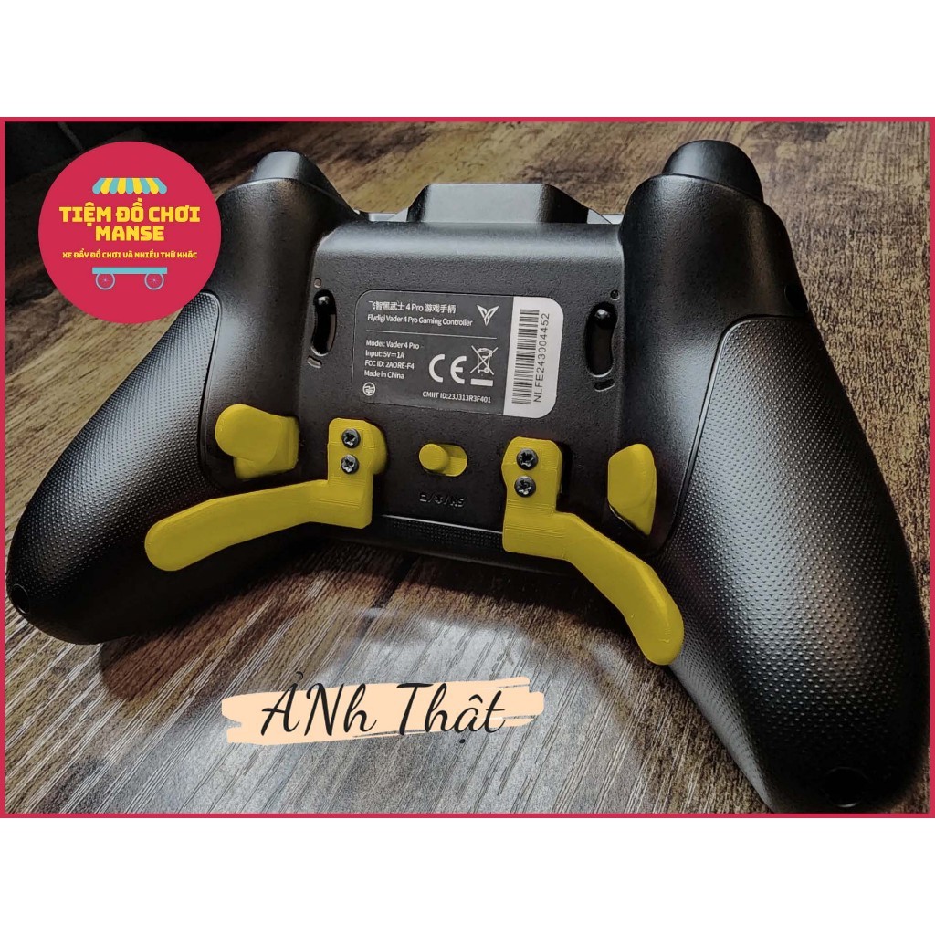 ชุดปุ่มรองรับไม้พายตามหลักสรีรศาสตร์สําหรับตัวควบคุม Flydigi Vader 3 และ Vader 4 Pro