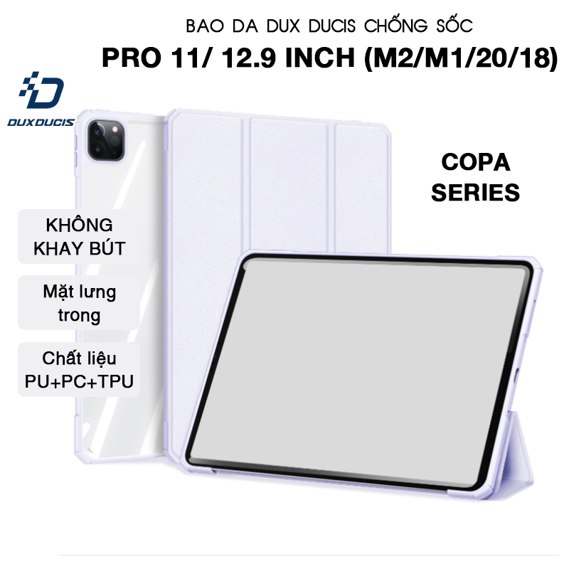 DUX DUCIS iPad Pro 11/ 12.9 นิ้ว Leather Case (M2-2022/M1-2021/2020/2018) (COPA SERIES) - NO PEN TRA