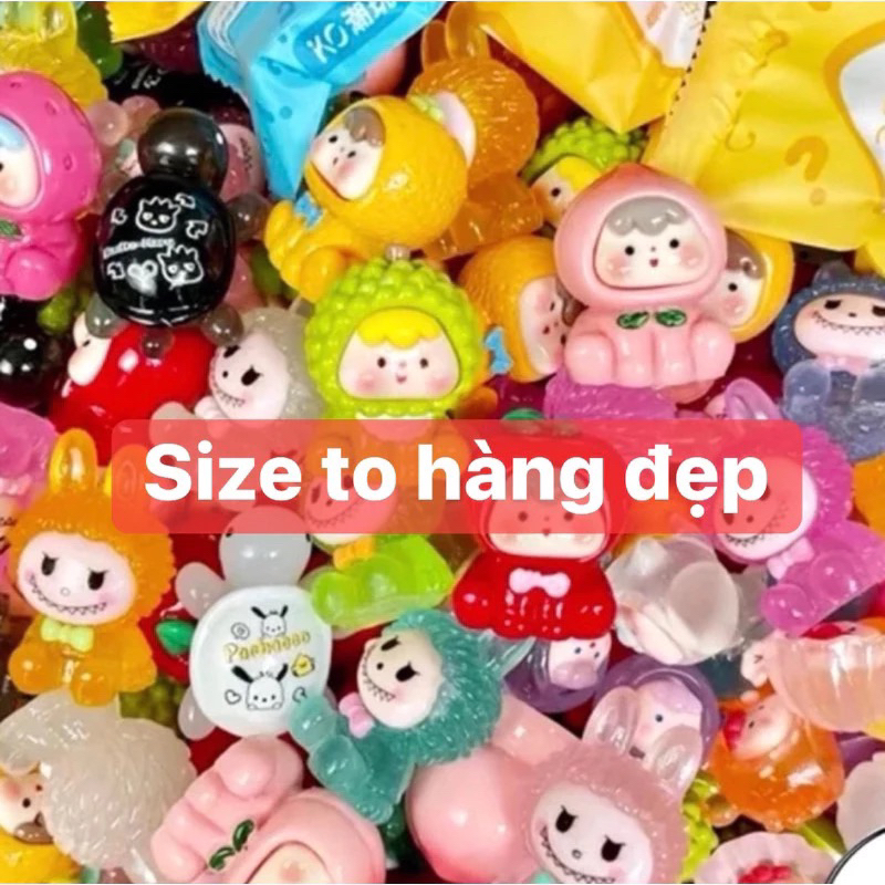 ซื้อ 10 แถม 2 [ฉีกขาดเอง] MIXED blind bag SIZE 3-5CM BIG ถุงขนมปอกของขวัญลับลายเรืองแสงและทึบแสงลายน