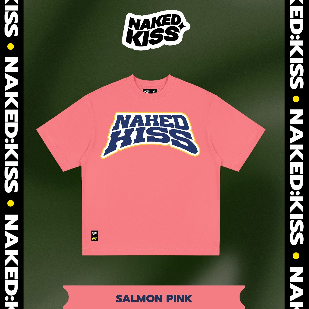 เสื้อยืด NAKEDKISS SALMON PINK - Regular Fit - NAKEDKISS TSHIRT