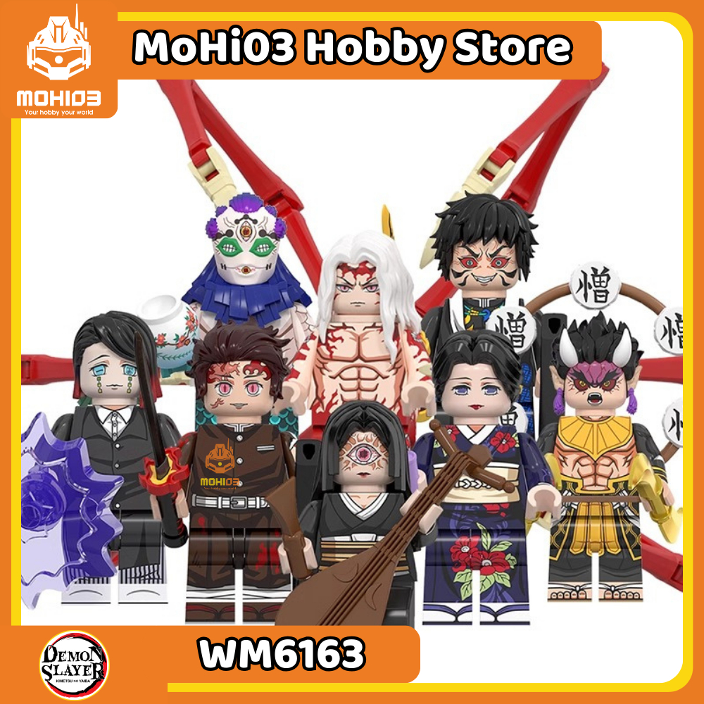 Demon Slayer อะนิเมะรุ่น WM6163 - Minifigure Assembly Toy Demon Slayer Kimetsu No Yaiba Muzan Tanjir