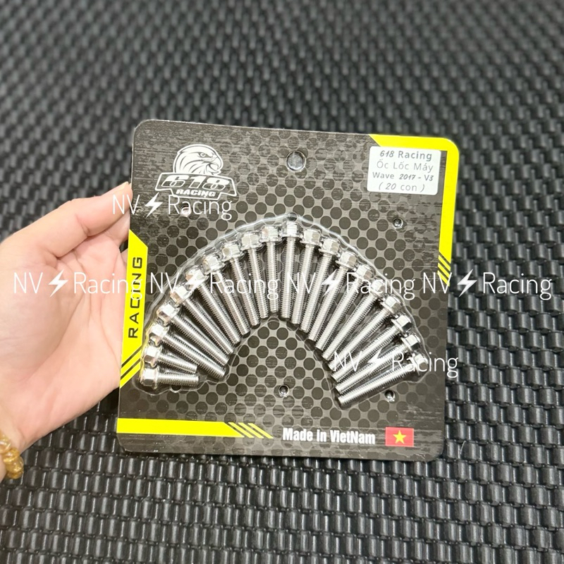V3 Wave A110 2017-2024 618 ชุดสกรูสไลด์สแตนเลส 304 Racing