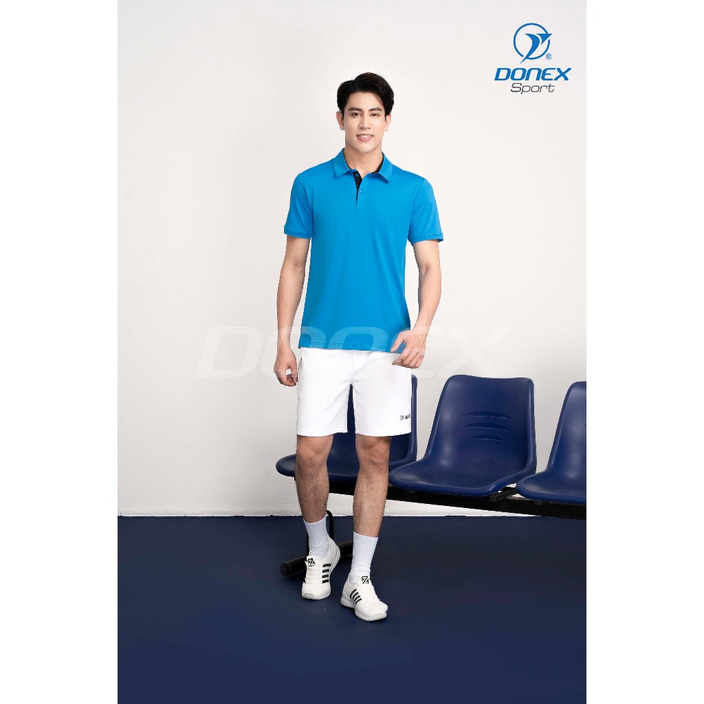Donex Sport MC 9109 MSC 2032 ชุดกีฬาผู้ชาย คอปก ปักโลโก้ ผ้าโพลียืด 4 ทิศทาง ระบายอากาศเร็วและทนทานส