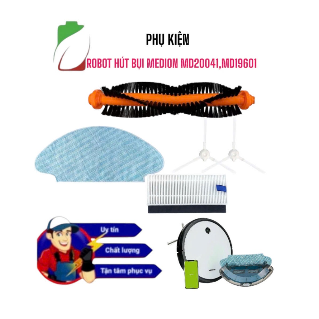 อุปกรณ์เสริมสําหรับ ROBOT VACUUM CLEANER MEDION MD20041,MD19601