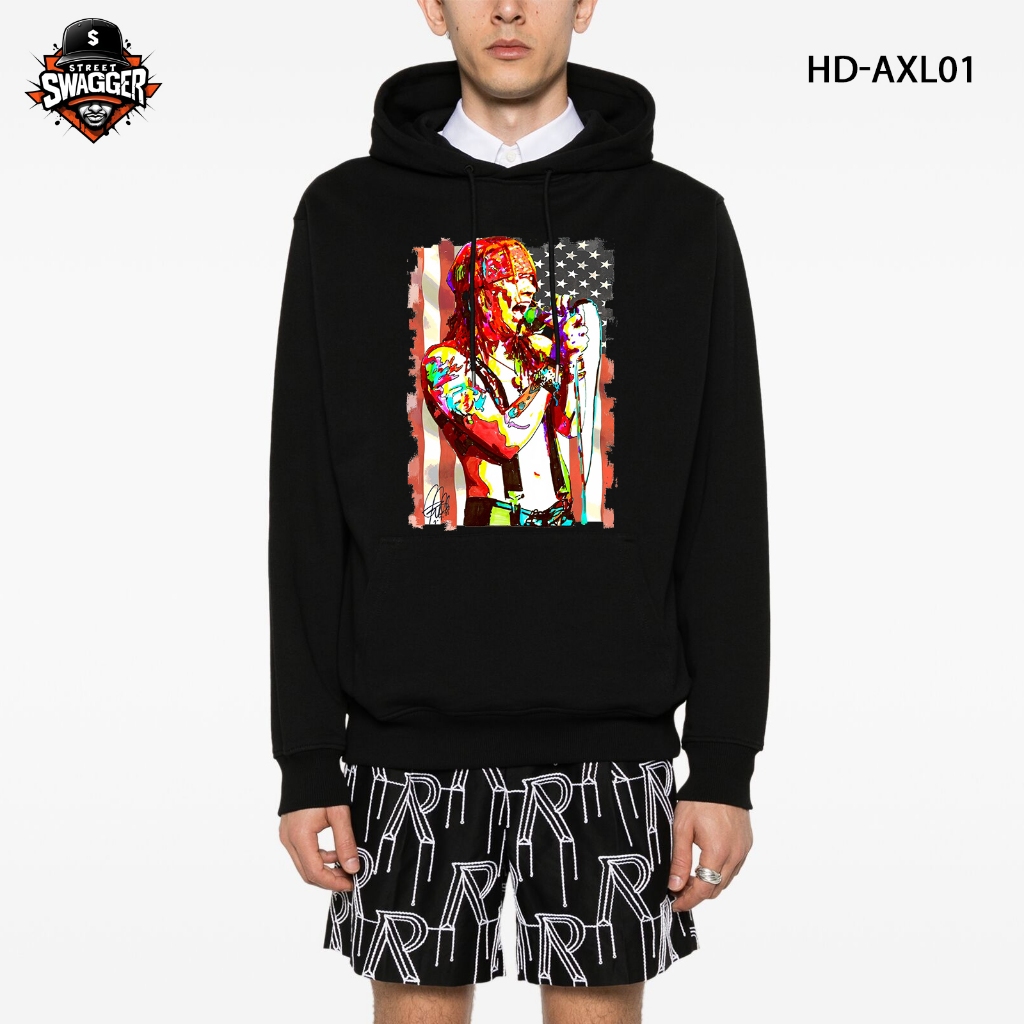 เสื้อฮู้ด Street Swagger Fox Fur เสื้อนักร้อง Axl Rose HD-AXL01