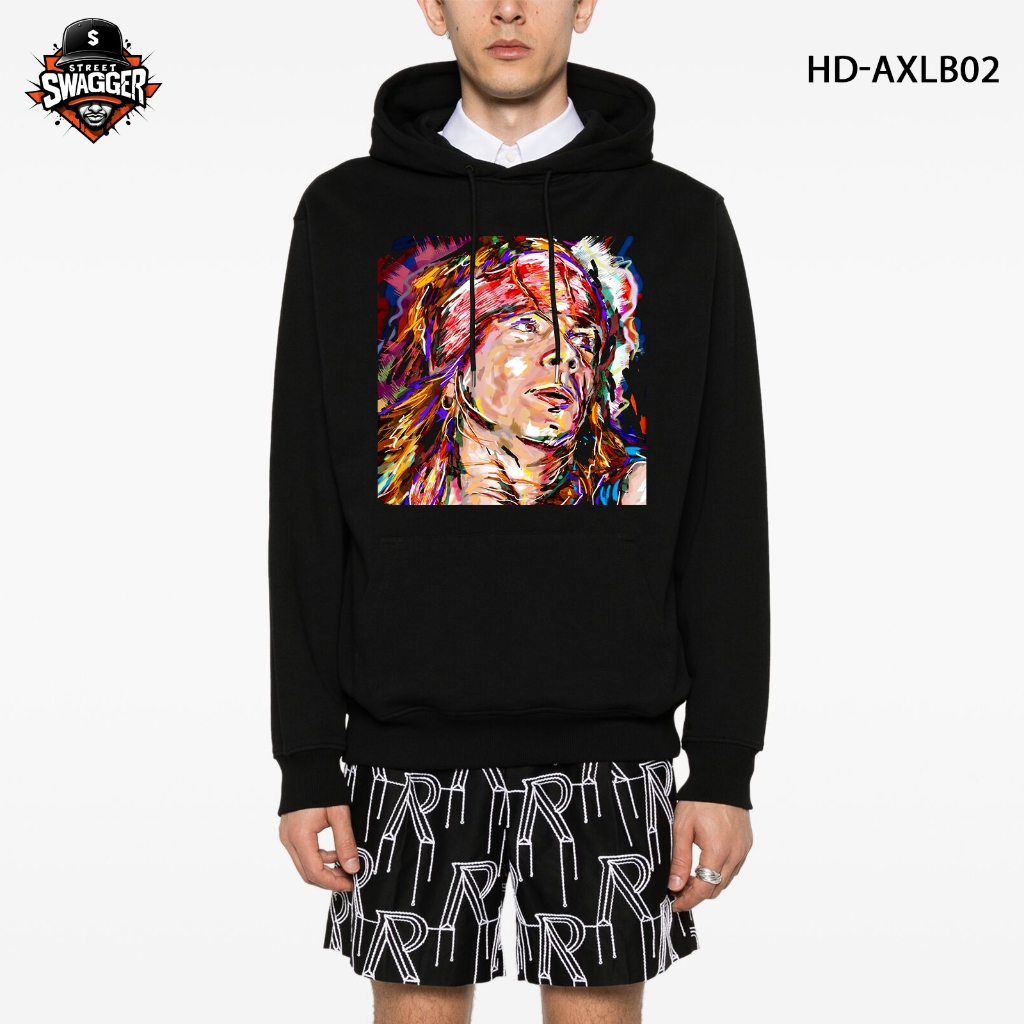 เสื้อฮู้ด Street Swagger Fox Fur เสื้อนักร้อง Axl Rose HD-AXLB02