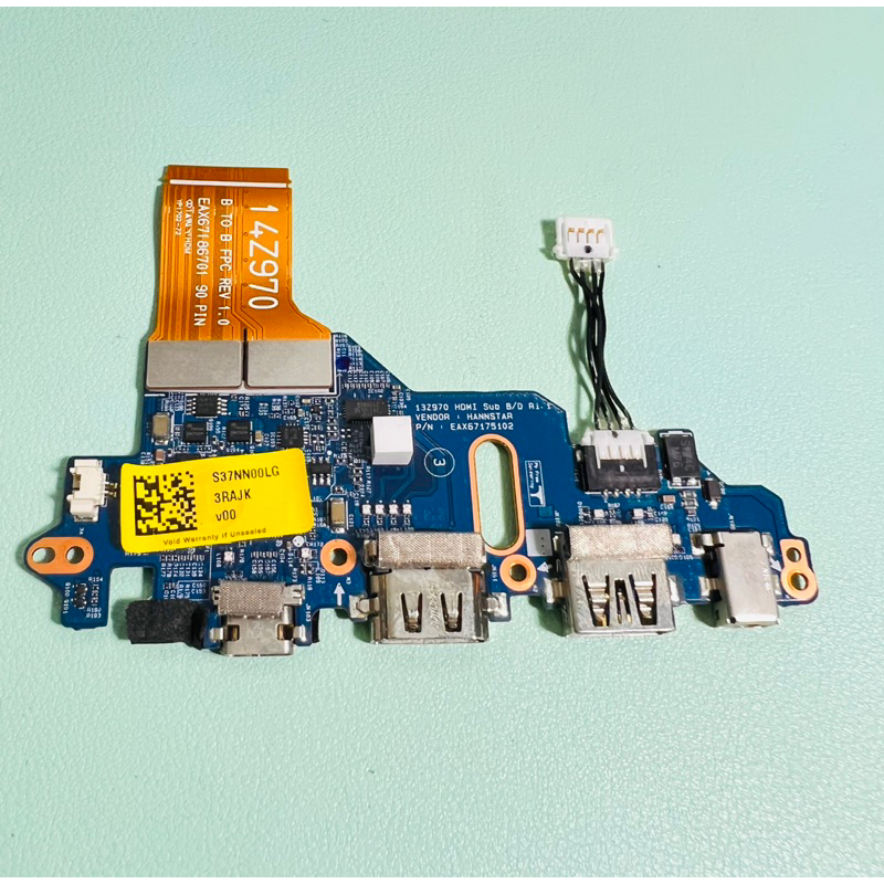 แจ็คบอร์ด DC, USB, แล็ปท็อป Type C LG Gram 14ZD970 13Z970 14Z970 EAX67175102