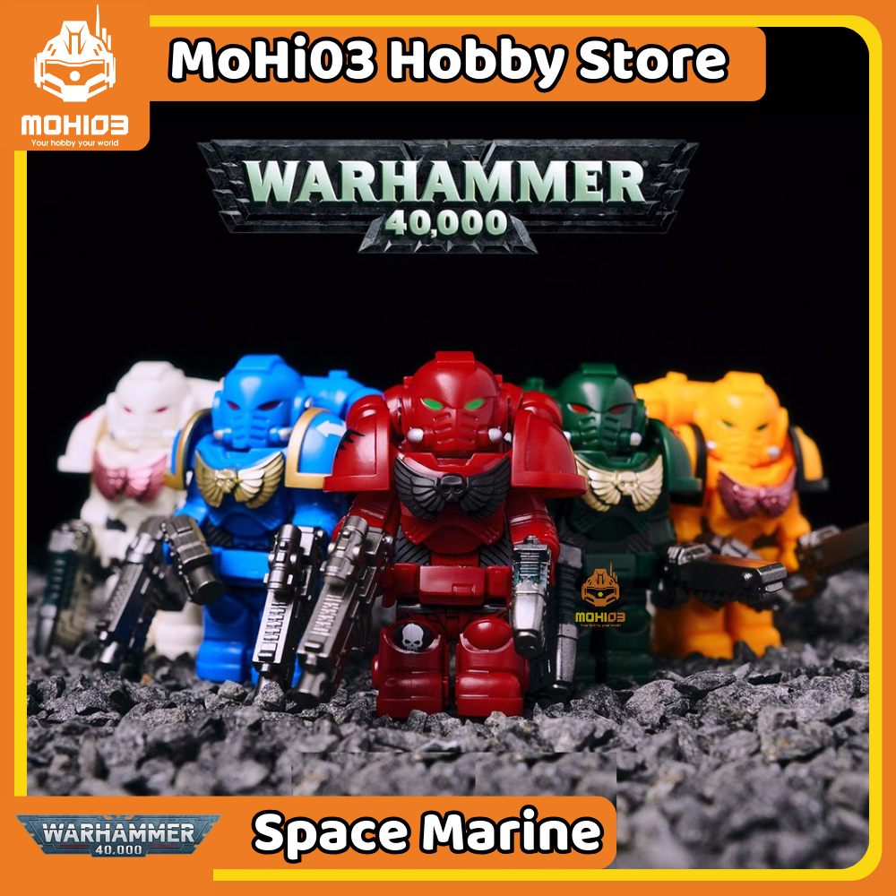 Warhammer MY601 Minifigure Model - Space Marines Assembly Model Warrior Adeptus Astartes Ultramarine