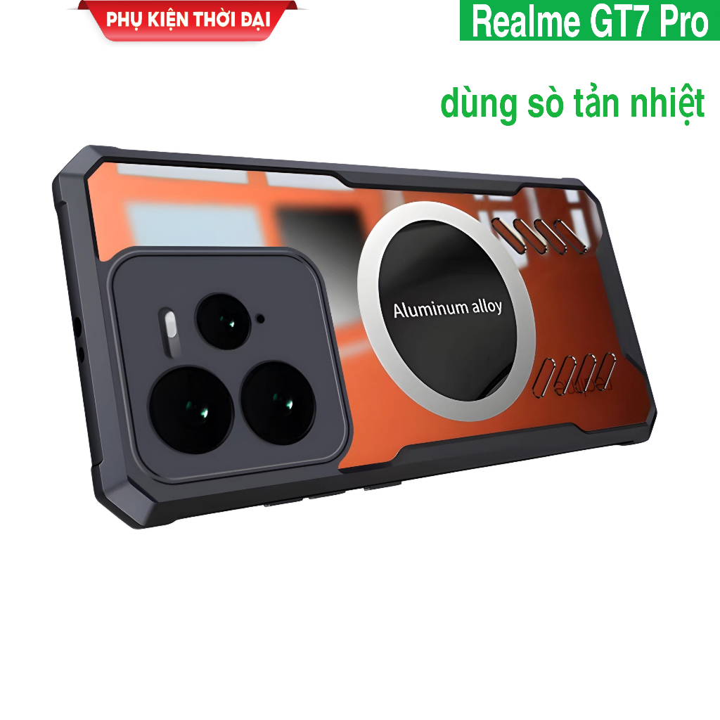 เคส Realme GT7 Pro / GT7 / GT8 / GT8 Pro / GT6 China ใช้เปลือกระบายความร้อนป้องกันการกระแทกที่ทันสมั
