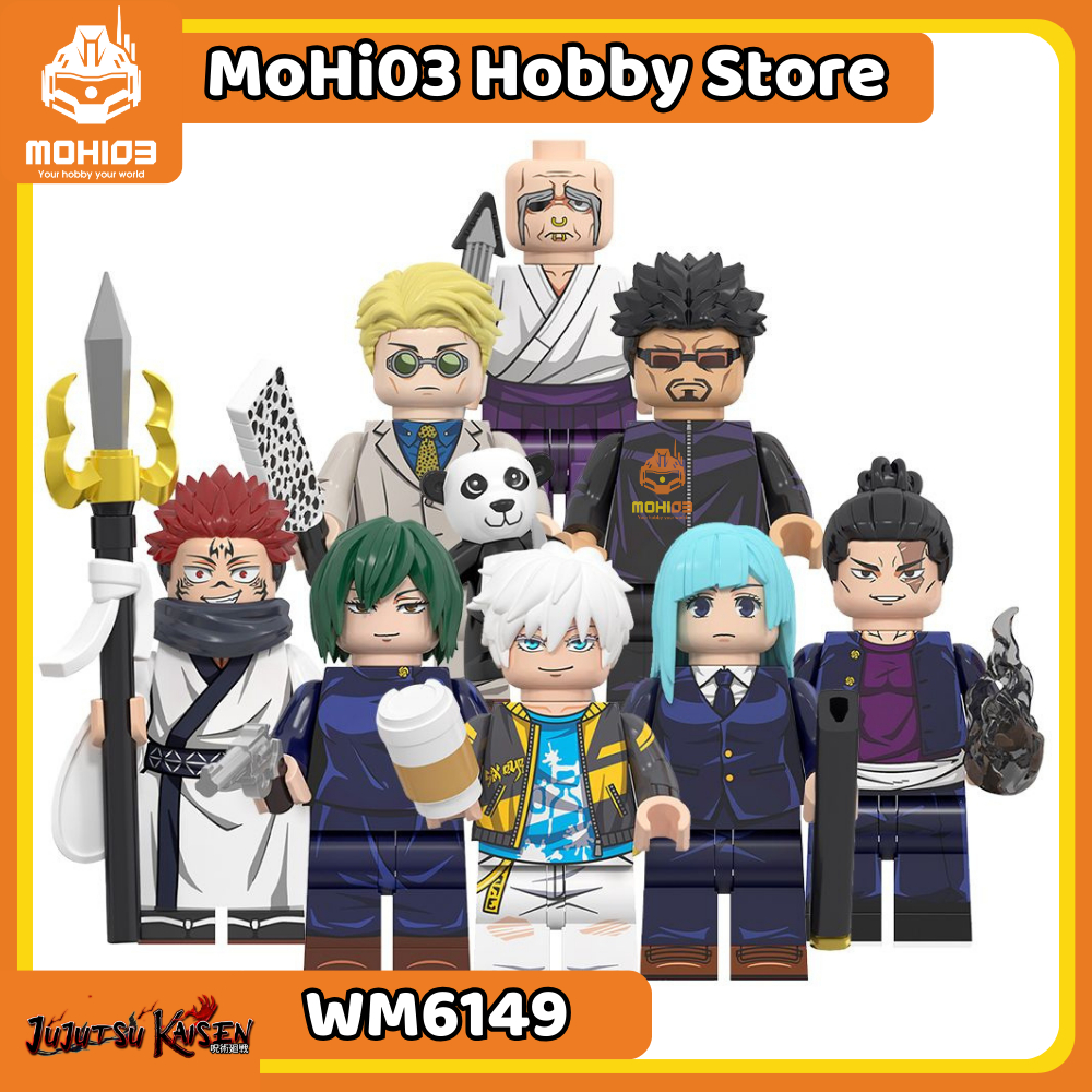 Juiutsu Kaisen Minifigure War Spell WM6149 - Gojo Sukuna Kento Mai Character Assembly Model - Mohi