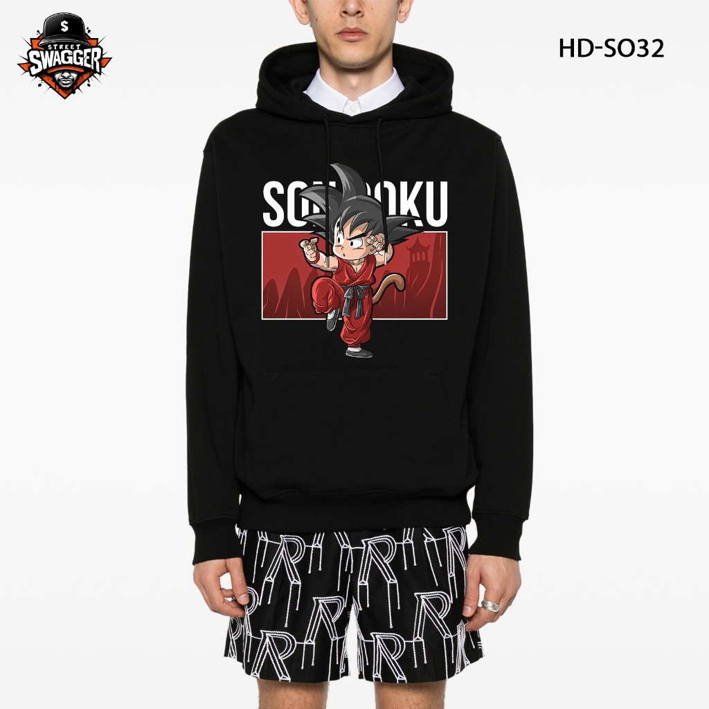เสื้อสเวตเตอร์ขนสุนัขจิ้งจอก Street Swagger, Dragon Ball Son Goku Vegeta 7 เสื้อดราก้อนบอล HD-SO32