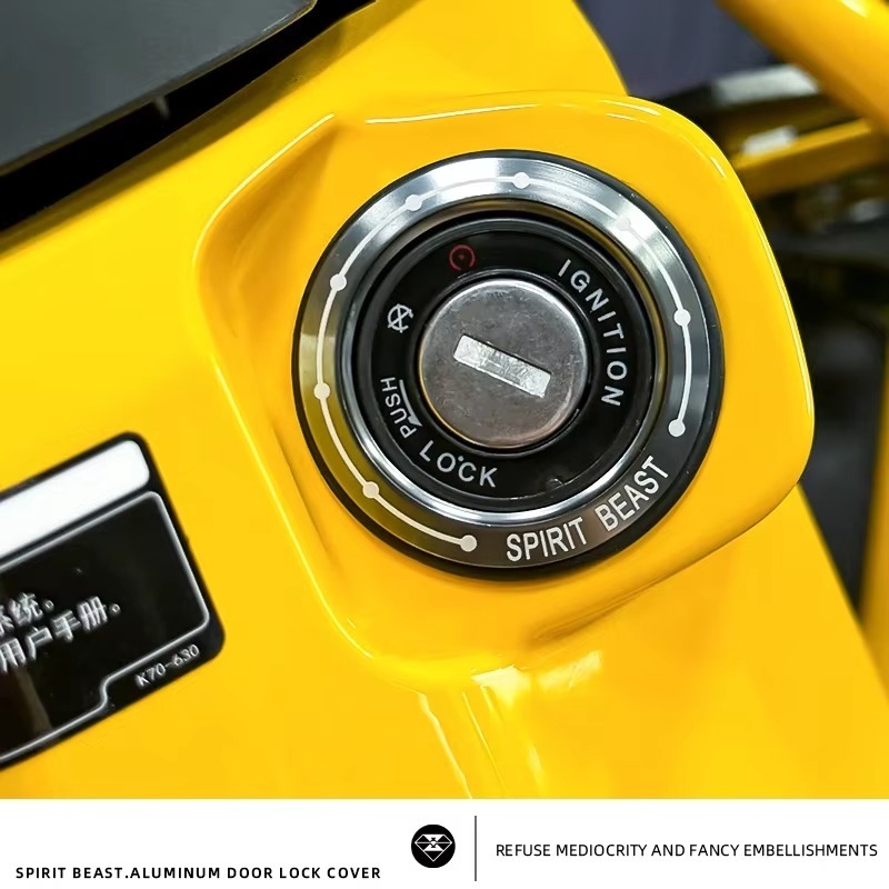 แหวนตกแต่งล็อค Spirit Beast L13 สําหรับ Honda CC110 (Cross Cub 110cc)