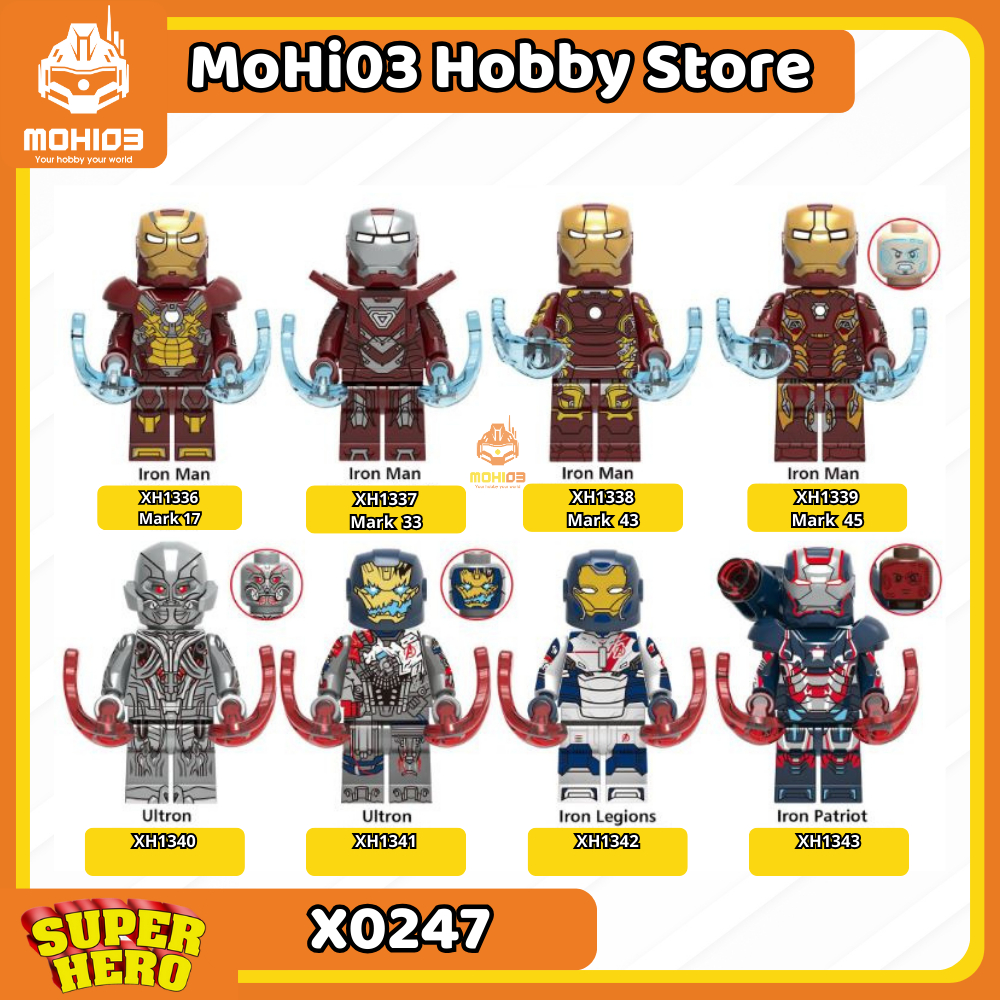 Ironman Minifigure Model - Iron Man Super Hero Marvel X0247 Assembly Model - Mohi03