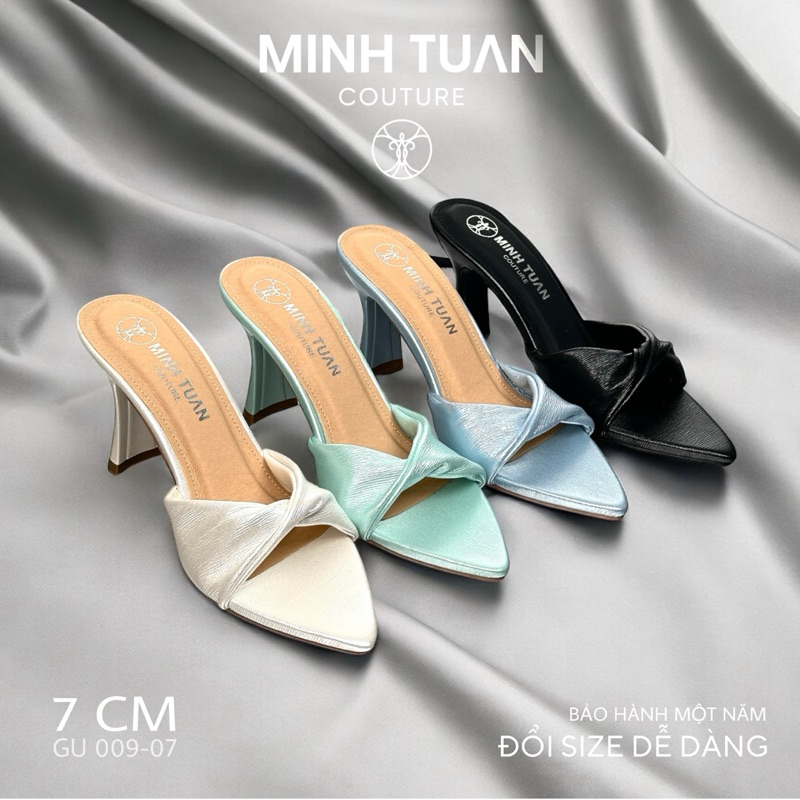 MTC GU 009 - 07 รองเท้าแตะส้นสูงผู้หญิงชายหาดน่ารัก 7 ซม.