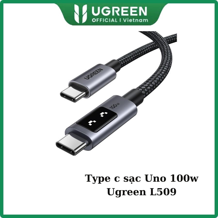 Type C Uno 100W สายชาร์จ 1m 2m ยาว 3m Ugreen 35501 35512 35513 L509